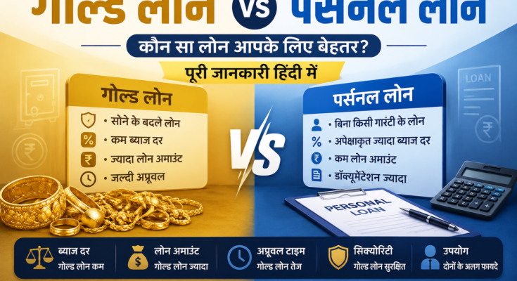 Gold Loan vs Personal Loan (Hindi Guide) fatured image